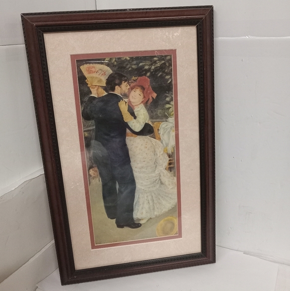 Pierre-Aguste Renior Custom Framed Matted DANCE IN THE COUNTRY Sign Litho 16"×10